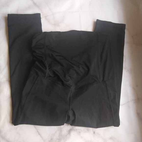 Isabel Maternity Crossover Panel Active Capri - Picture 2 of 6